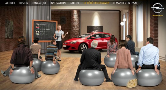 mini-site astra gtc mini site astra gtc Opel : Et si les hommes pouvaient avoir un bébé?