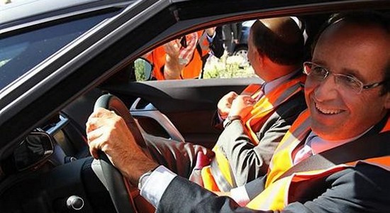 francois hollande ds5 francois hollande ds5 François Hollande choisit la Citroën DS5 Hybrid4!