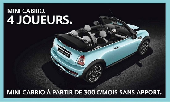 mini cabrio mini cabrio Mini : Cet été, cest 2 ou 4 joueurs...