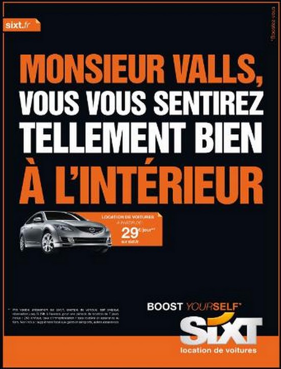 sixt manuel valls Sixt taquine le ministre de lintérieur!