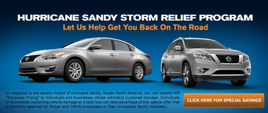 nissan sandy2 nissan sandy2 Nissan USA : des offres spéciales Ouragan Sandy!